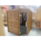 Saunakabine "Luva R" mit Eckeinstieg und Aufgussautomatik (Ausstellungsstück)