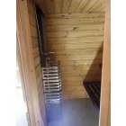 Saunakabine "Luva R" mit Eckeinstieg und Aufgussautomatik (Ausstellungsstück)