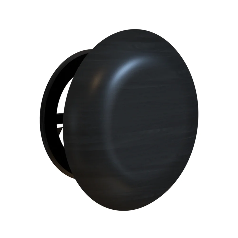 SAWO Rundentlüftung aus Zeder, schwarz