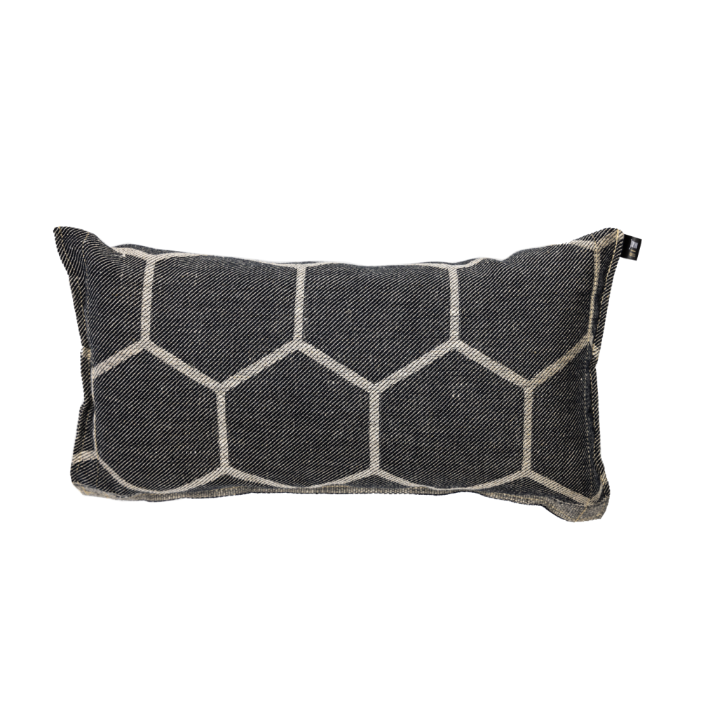 Sauna-Kissen "Wabe" Schwarz / Natur