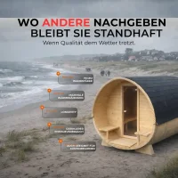 Fasssauna Eterna 70 mm &Oslash;220 Wood