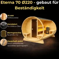 Fasssauna Eterna 70 mm &Oslash;220 Electric