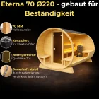 Fasssauna Eterna 70 mm Ø220 Electric