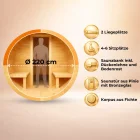 Fasssauna Eterna 70 mm Ø220 Electric