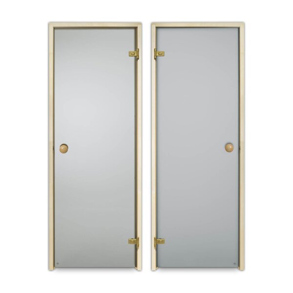 Saunatür Economy "Standard"  80cm 200cm Grau Erle mit Schwelle